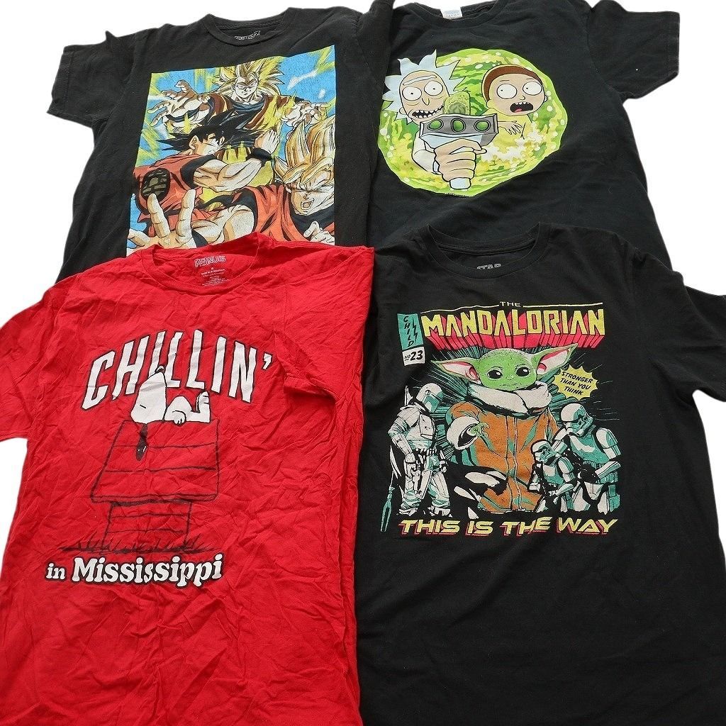 古着卸 まとめ売り キャラクター Tシャツ 15枚セット ( メンズ M ) ディズニー ミッキー スヌーピー スターウォーズ 中古 古着 NE8943 古着卸 まとめ売り キャラクター Tシャツ 15枚セット ( メンズ M ) ディズニー ミッキー スヌーピー スターウォーズ 中古 古着 NE8943