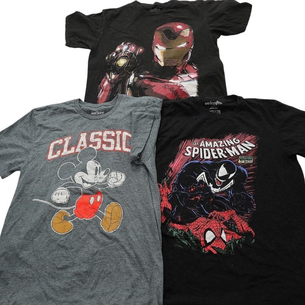 古着卸 まとめ売り キャラクター Tシャツ 15枚セット ( メンズ M ) ディズニー ミッキー スヌーピー スターウォーズ 中古 古着 NE8943 古着卸 まとめ売り キャラクター Tシャツ 15枚セット ( メンズ M ) ディズニー ミッキー スヌーピー スターウォーズ 中古 古着 NE8943
