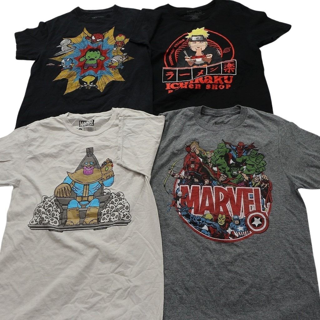 古着卸 まとめ売り キャラクター Tシャツ 14枚セット ( メンズ S ) ディズニー ミッキー タートルズ マーベル ナルト 中古 古着 NE8948 古着卸 まとめ売り キャラクター Tシャツ 14枚セット ( メンズ S ) ディズニー ミッキー タートルズ マーベル ナルト 中古 古着 NE8948