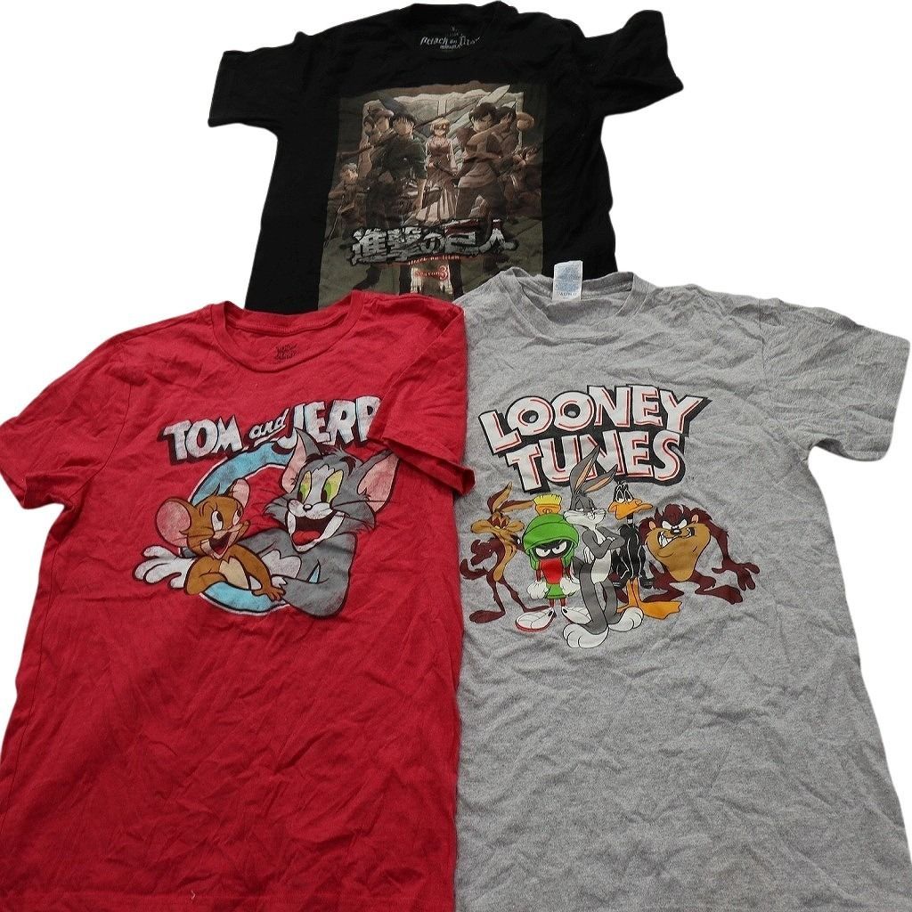 古着卸 まとめ売り キャラクター Tシャツ 14枚セット ( メンズ S ) トムとジェリー ナルト ルーニートゥーンズ 中古 古着 NE8949 古着卸 まとめ売り キャラクター Tシャツ 14枚セット ( メンズ S ) トムとジェリー ナルト ルーニートゥーンズ 中古 古着 NE8949