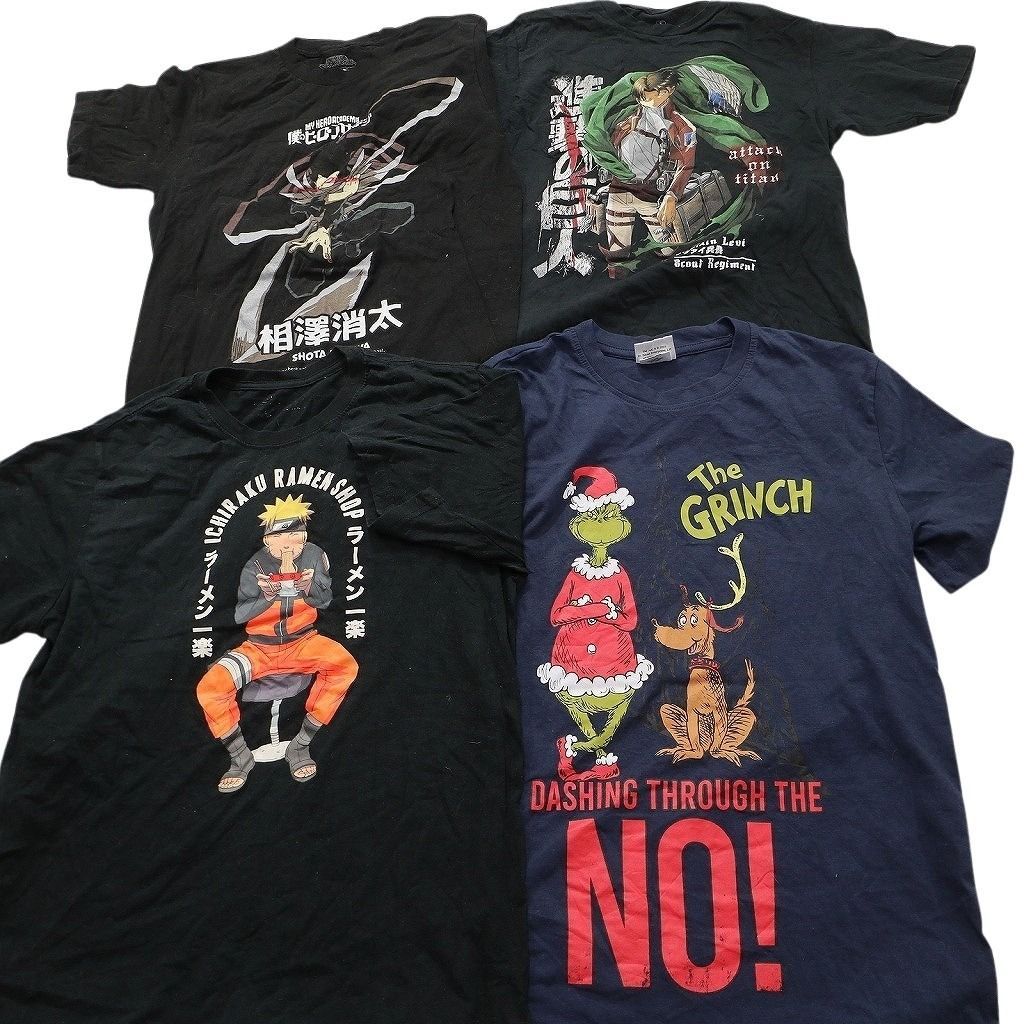 古着卸 まとめ売り キャラクター Tシャツ 14枚セット ( メンズ S ) トムとジェリー ナルト ルーニートゥーンズ 中古 古着 NE8949 古着卸 まとめ売り キャラクター Tシャツ 14枚セット ( メンズ S ) トムとジェリー ナルト ルーニートゥーンズ 中古 古着 NE8949