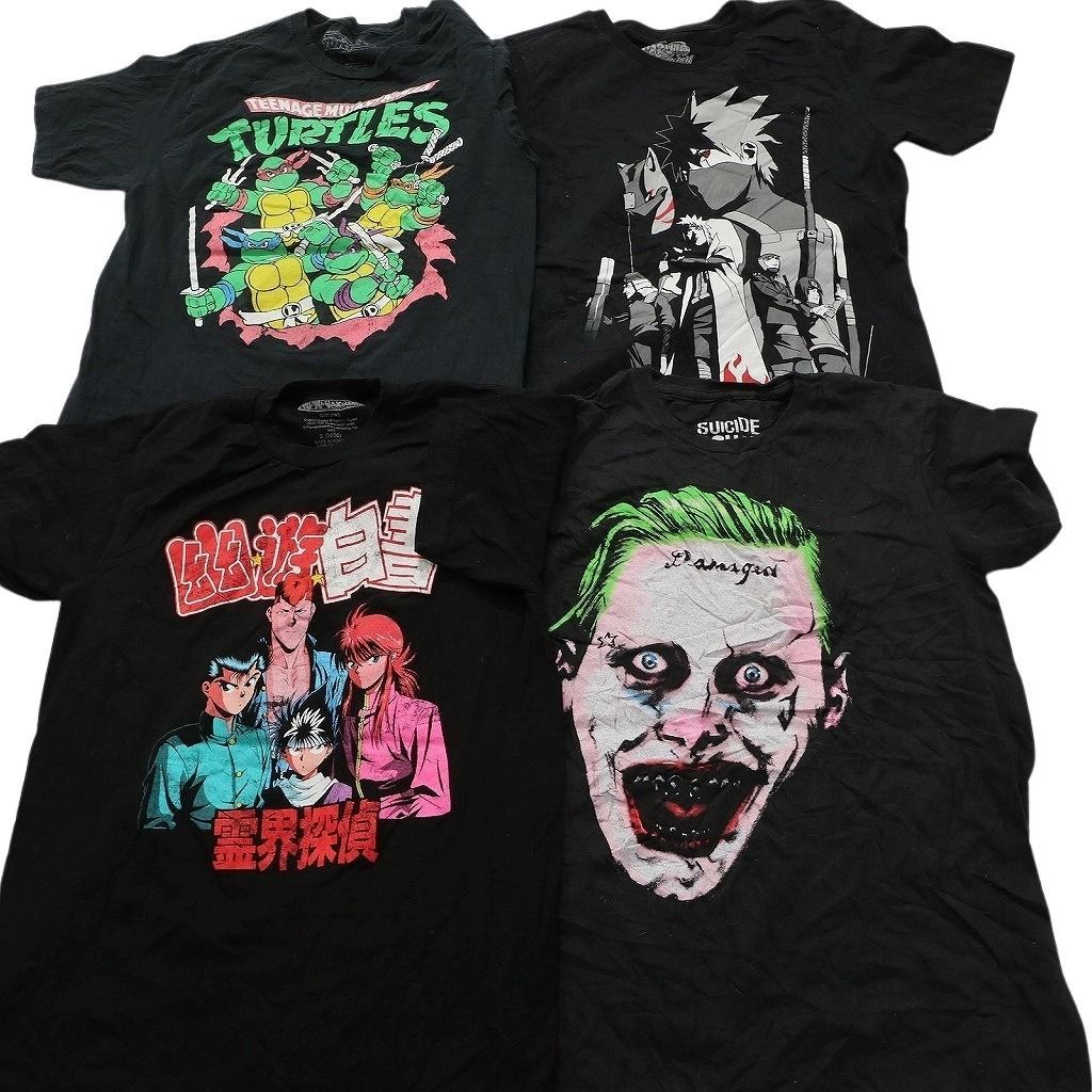 古着卸 まとめ売り キャラクター Tシャツ 14枚セット ( メンズ S ) ディズニー ミッキー ナルト スパイダーマン 中古 古着 NE8950 古着卸 まとめ売り キャラクター Tシャツ 14枚セット ( メンズ S ) ディズニー ミッキー ナルト スパイダーマン 中古 古着 NE8950