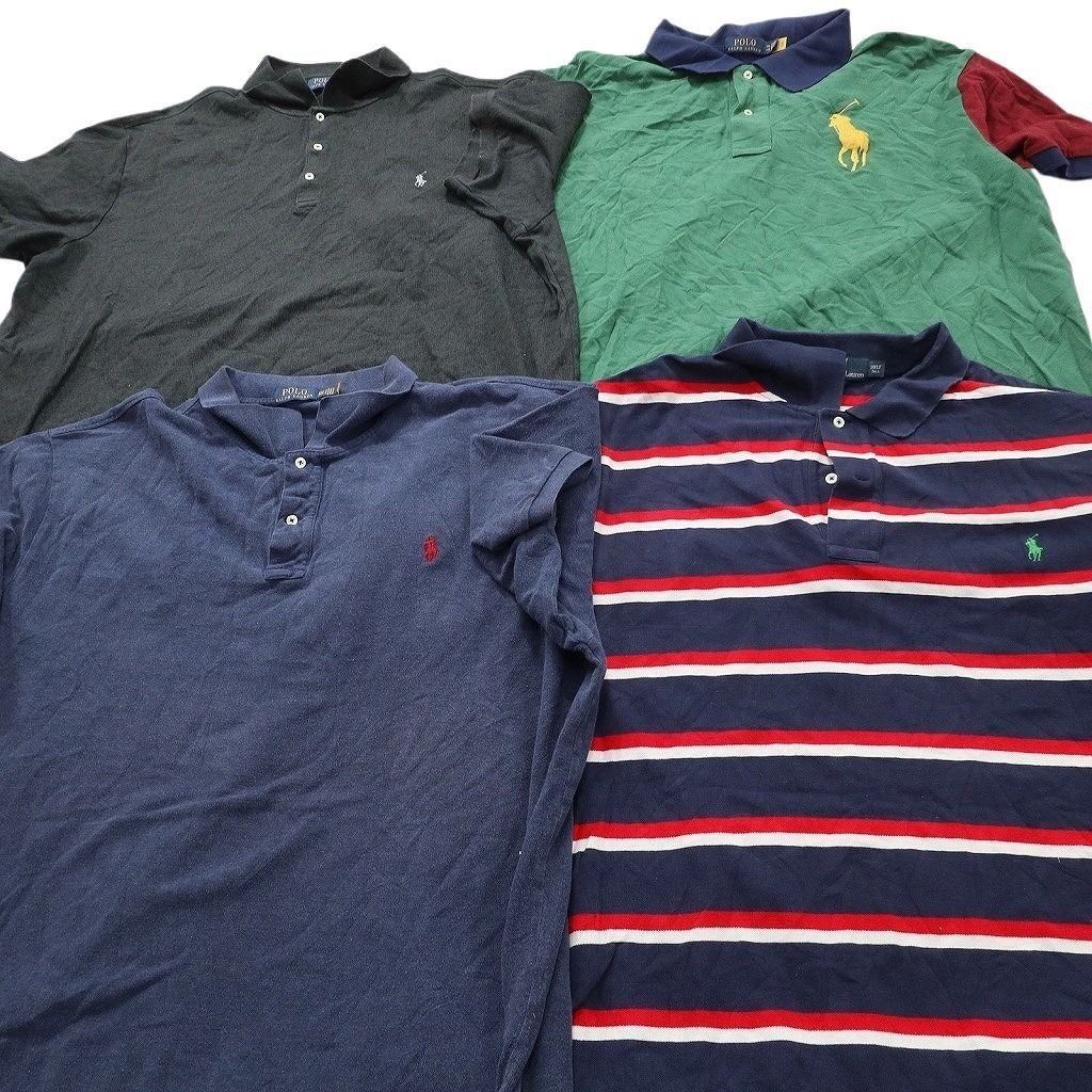 古着卸 まとめ売り ラルフローレン 半袖 ポロシャツ 16枚セット ( メンズ 2XL/3XL/4XL ) 紺タグ オールド ボーダー 中古 古着 NE8953 古着卸 まとめ売り ラルフローレン 半袖 ポロシャツ 16枚セット ( メンズ 2XL/3XL/4XL ) 紺タグ オールド ボーダー 中古 古着 NE8953