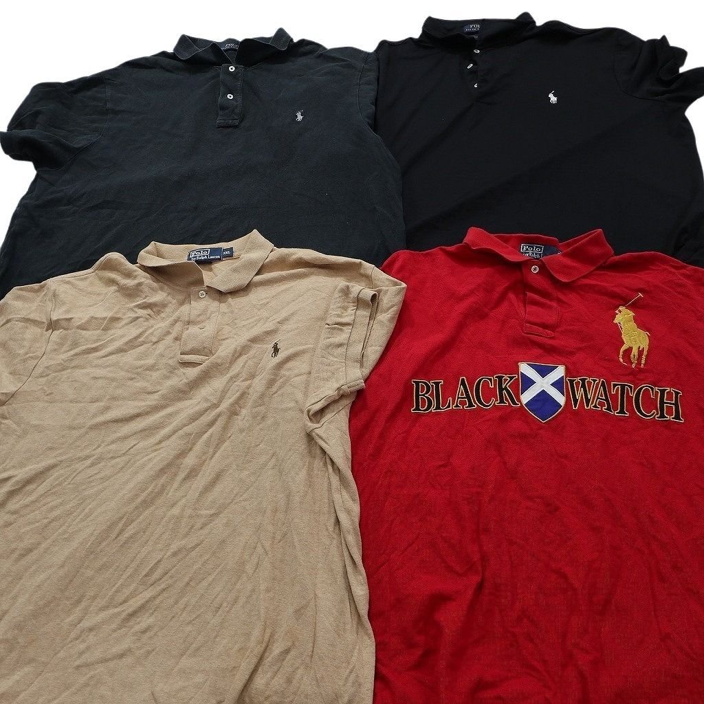 古着卸 まとめ売り ラルフローレン 半袖 ポロシャツ 16枚セット ( メンズ 2XL/3XL/4XL ) 紺タグ オールド ボーダー 中古 古着 NE8953 古着卸 まとめ売り ラルフローレン 半袖 ポロシャツ 16枚セット ( メンズ 2XL/3XL/4XL ) 紺タグ オールド ボーダー 中古 古着 NE8953