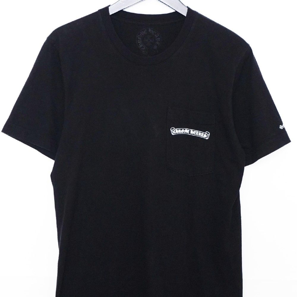 CHROME HEARTS スクロールラベルプリントポケットTシャツ Mサイズ