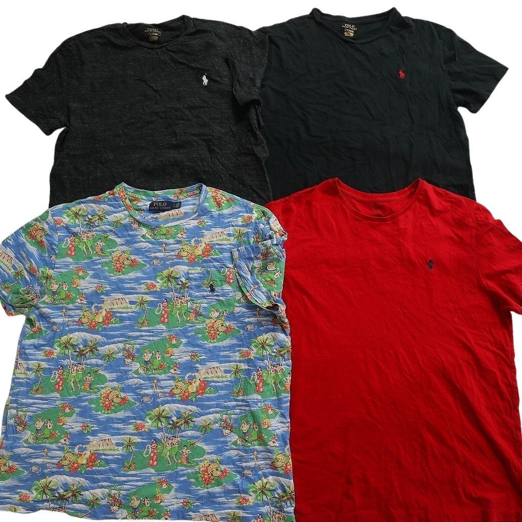 古着卸 まとめ売り ラルフローレン Tシャツ 16枚セット ( メンズ M/L ) ポケT 総柄 中古 古着 NE8973 古着卸 まとめ売り ラルフローレン Tシャツ 16枚セット ( メンズ M/L ) ポケT 総柄 中古 古着 NE8973
