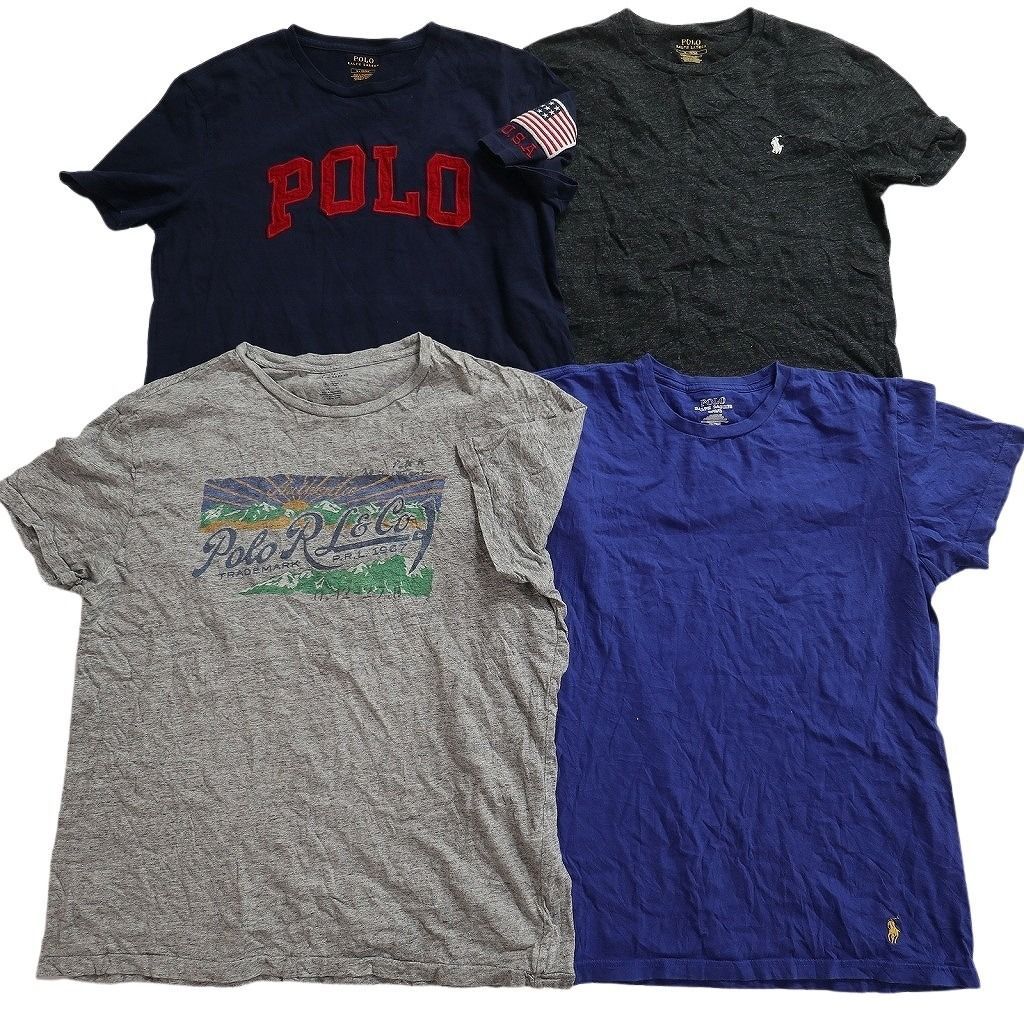 古着卸 まとめ売り ラルフローレン Tシャツ 16枚セット ( メンズ M/L ) ポケT 総柄 中古 古着 NE8973 古着卸 まとめ売り ラルフローレン Tシャツ 16枚セット ( メンズ M/L ) ポケT 総柄 中古 古着 NE8973