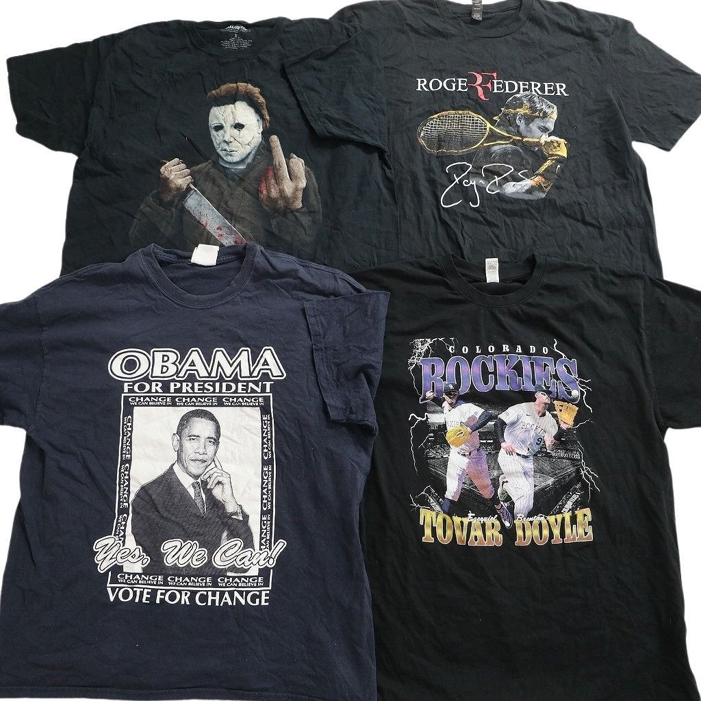 古着卸 まとめ売り 人物 Tシャツ 16枚セット ( メンズ XL/2XL ) オバマ モハメドアリ マリリンモンロー 中古 古着 NE8975 古着卸 まとめ売り 人物 Tシャツ 16枚セット ( メンズ XL/2XL ) オバマ モハメドアリ マリリンモンロー 中古 古着 NE8975