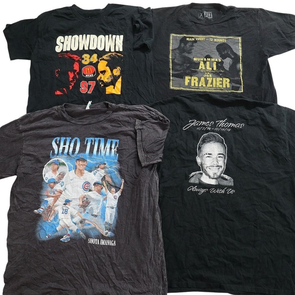 古着卸 まとめ売り 人物 Tシャツ 16枚セット ( メンズ XL/2XL ) オバマ モハメドアリ マリリンモンロー 中古 古着 NE8975 古着卸 まとめ売り 人物 Tシャツ 16枚セット ( メンズ XL/2XL ) オバマ モハメドアリ マリリンモンロー 中古 古着 NE8975
