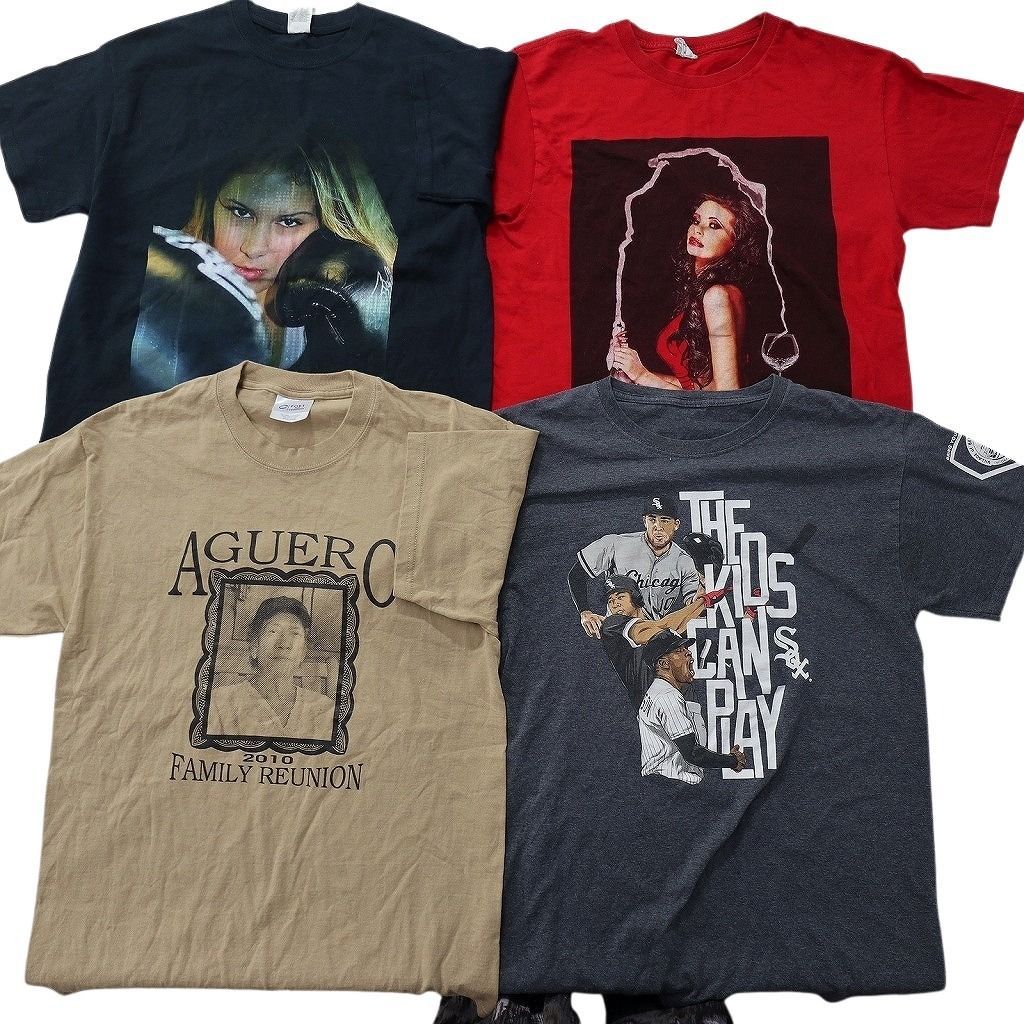 古着卸 まとめ売り 人物 Tシャツ 14枚セット ( メンズ M ) モハメドアリ NFL ジャスティンジェファーソン 中古 古着 NE8992