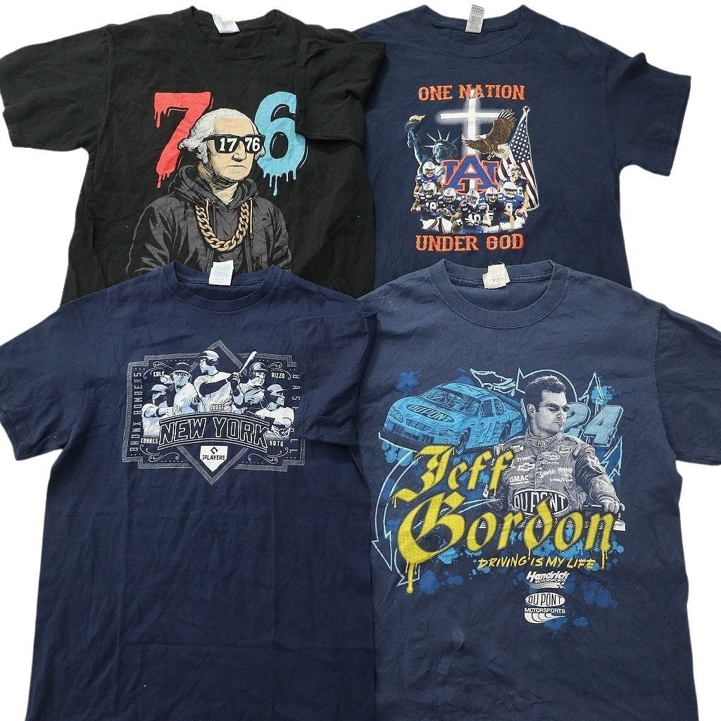 古着卸 まとめ売り 人物 Tシャツ 14枚セット ( メンズ M ) モハメドアリ NFL ジャスティンジェファーソン 中古 古着 NE8992