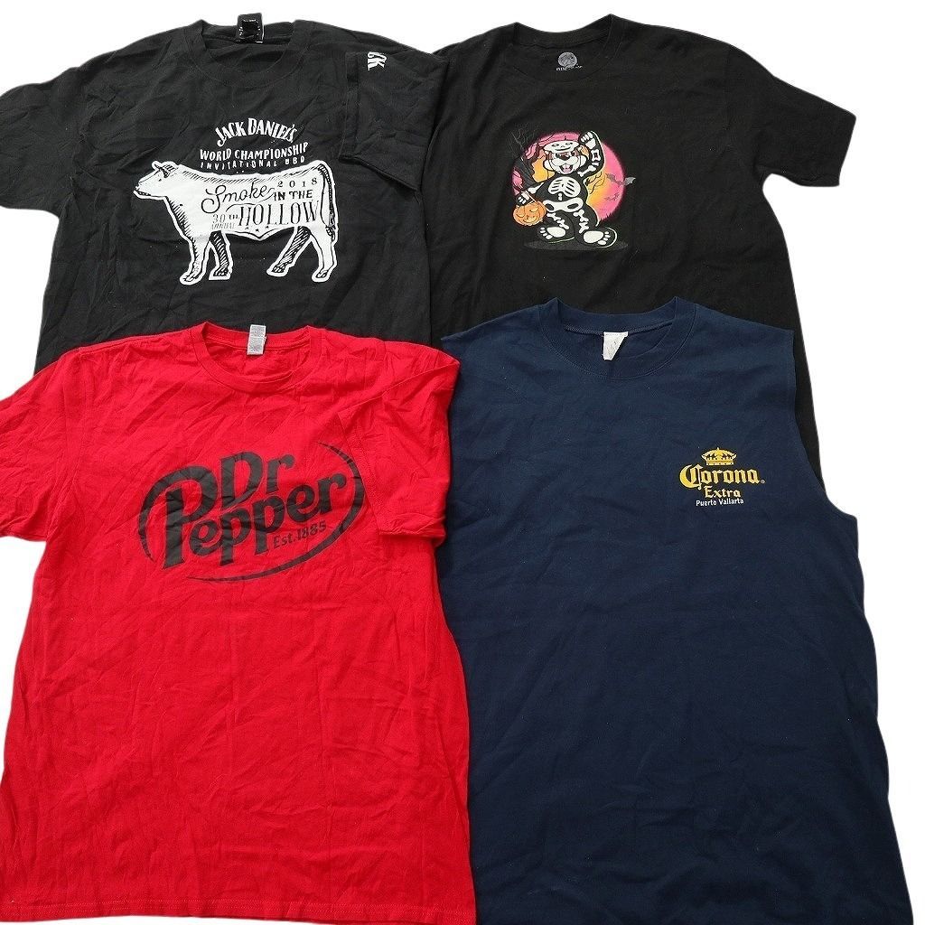 古着卸 まとめ売り 企業 Tシャツ 16枚セット ( メンズ L ) ドクターペッパー コロナビール NASA 中古 古着 NE8998