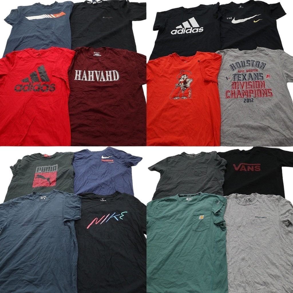 古着卸 まとめ売り ブランドMIX Tシャツ 16枚セット ( メンズ L ) カーハート コロンビア エディーバウアー ナイキ 中古 古着 NE9004
