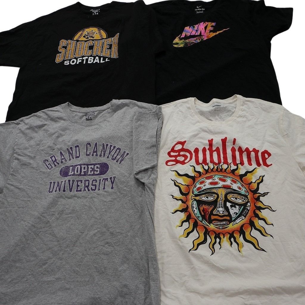 古着卸 まとめ売り ブランドMIX Tシャツ 16枚セット ( メンズ XL ) オールドネイビー チャンピオン ナイキ アディダス 中古 古着 NE9013