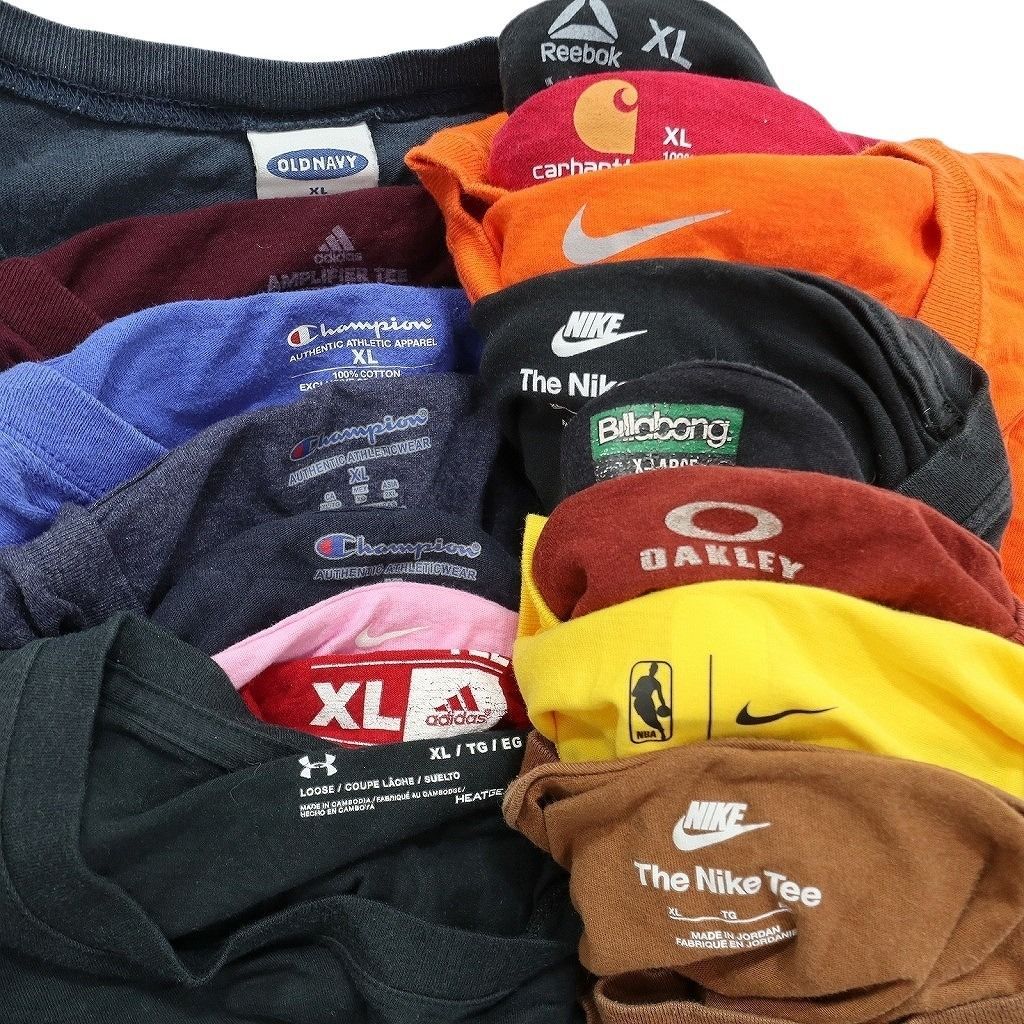 古着卸 まとめ売り ブランドMIX Tシャツ 16枚セット ( メンズ XL ) カーハート オークリー オールドネイビー ナイキ 中古 古着 NE9014