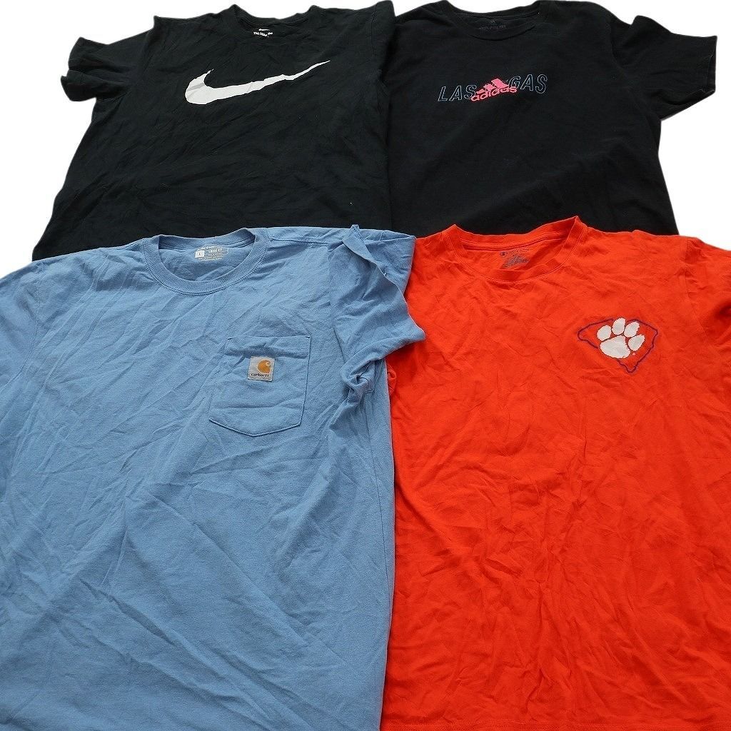 古着卸 まとめ売り ブランドMIX Tシャツ 15枚セット ( メンズ L ) カーハート ナイキ チャンピオン アディダス 中古 古着 NE9016