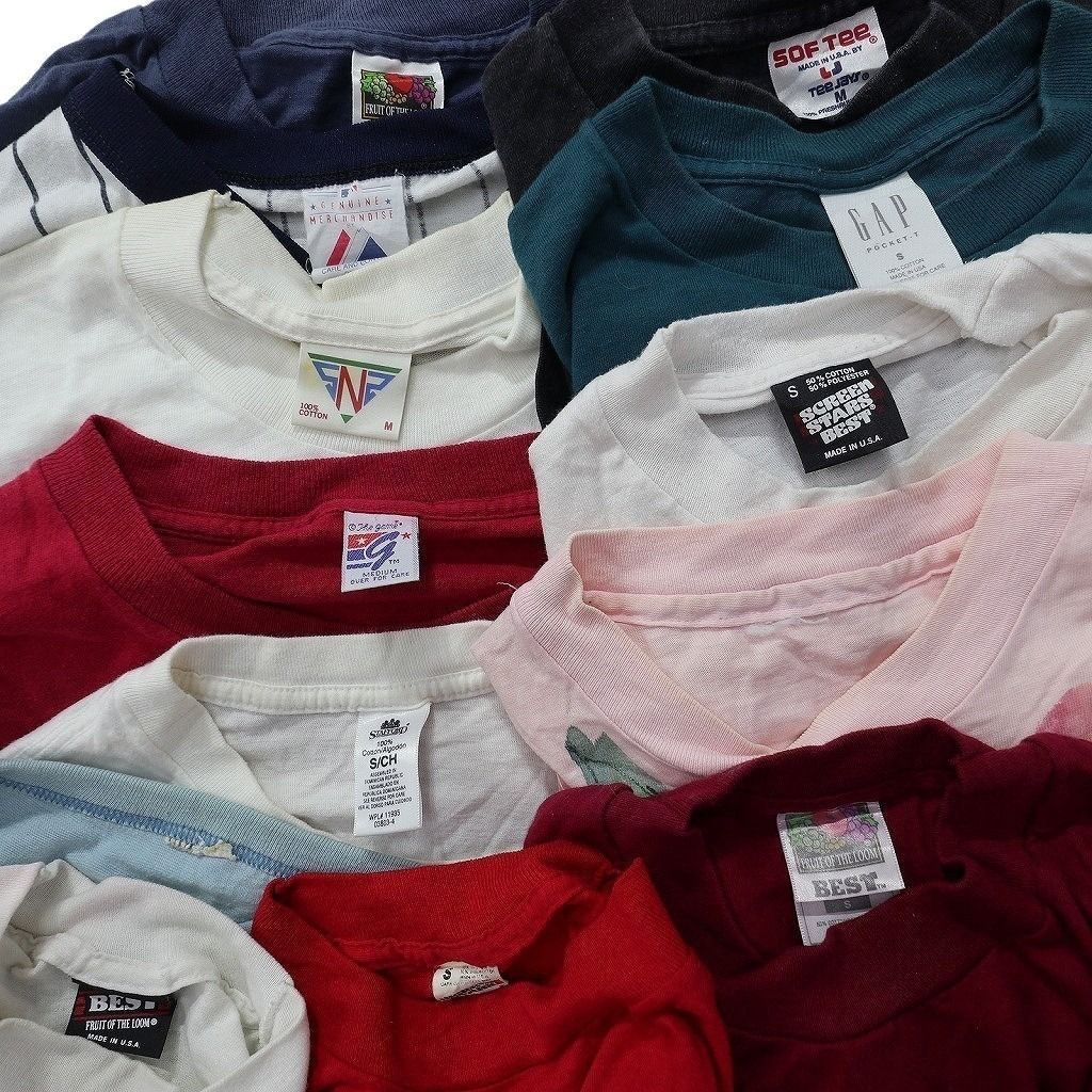 古着卸 まとめ売り ヴィンテージ シングルステッチ Tシャツ 13枚セット ( メンズ S/M ) フルーツオブザルーム GAP 中古 古着 NE9021 古着卸 まとめ売り ヴィンテージ シングルステッチ Tシャツ 13枚セット ( メンズ S/M ) フルーツオブザルーム GAP 中古 古着 NE9021