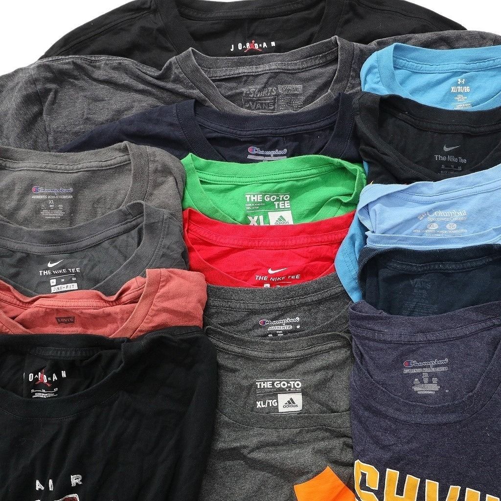 古着卸 まとめ売り ブランドMIX Tシャツ 16枚セット ( メンズ XL ) ジョーダン コロンビア リーバイス ナイキ アディダス 中古 古着 NE9029 古着卸 まとめ売り ブランドMIX Tシャツ 16枚セット ( メンズ XL ) ジョーダン コロンビア リーバイス ナイキ アディダス 中古 古着 NE9029