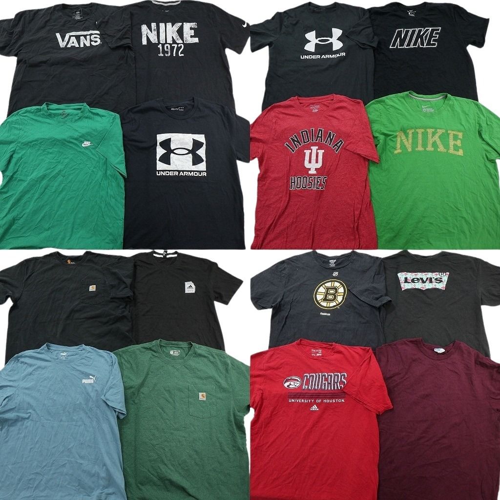 古着卸 まとめ ブランドMIX Tシャツ 16枚セット ( メンズ XL ) カーハート リーバイス ナイキ チャンピオン アディダス 中古 古着 NE9041
