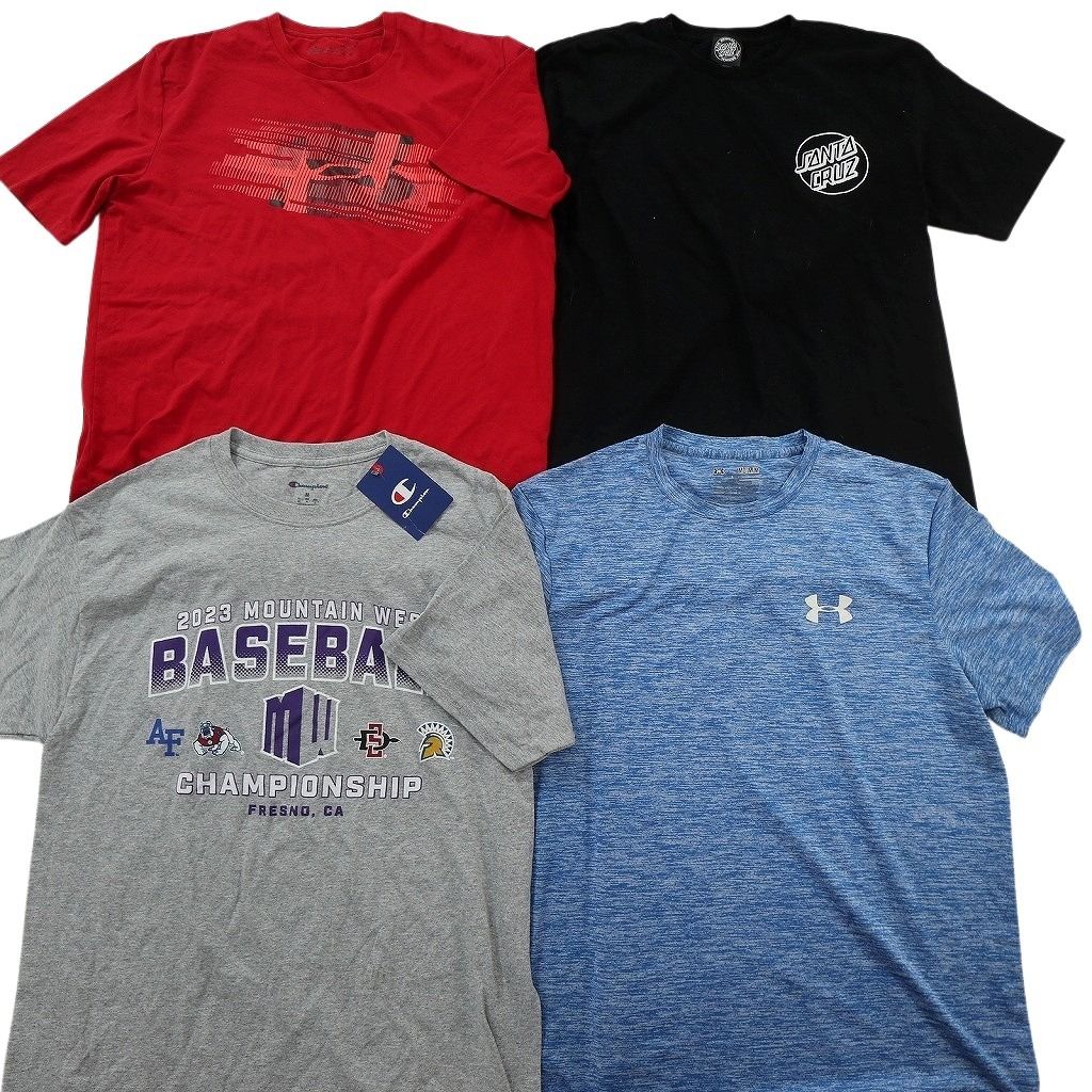 古着卸 まとめ売り ブランドMIX Tシャツ 16枚セット ( メンズ M ) ナイキ チャンピオン サンタクルーズ アディダス 中古 古着 NE9043