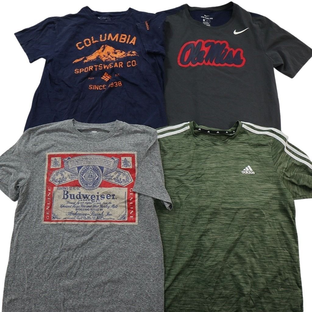 古着卸 まとめ売り ブランドMIX Tシャツ 16枚セット ( メンズ M ) カーハート コロンビア オールドネイビー ノーティカ 中古 古着 NE9044