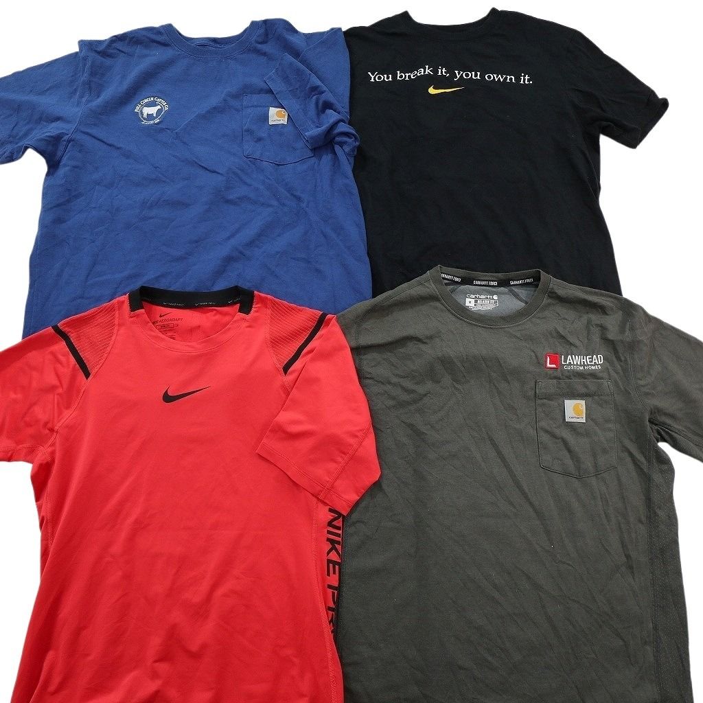 古着卸 まとめ売り ブランドMIX Tシャツ 16枚セット ( メンズ M ) カーハート コロンビア オールドネイビー ノーティカ 中古 古着 NE9044