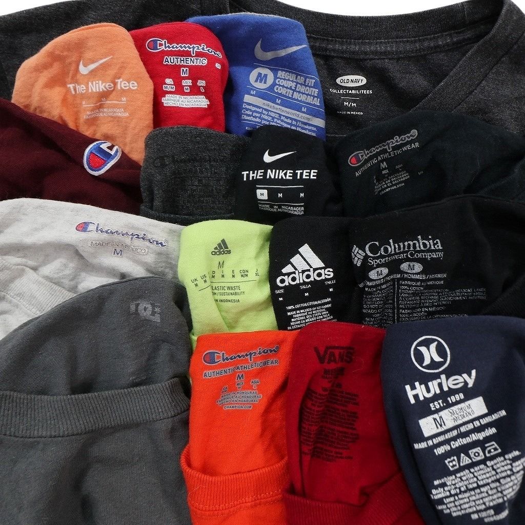 古着卸 まとめ売り ブランドMIX Tシャツ 16枚セット ( メンズ M ) コロンビア オールドネイビー ナイキ アディダス 中古 古着 NE9046 古着卸 まとめ売り ブランドMIX Tシャツ 16枚セット ( メンズ M ) コロンビア オールドネイビー ナイキ アディダス 中古 古着 NE9046