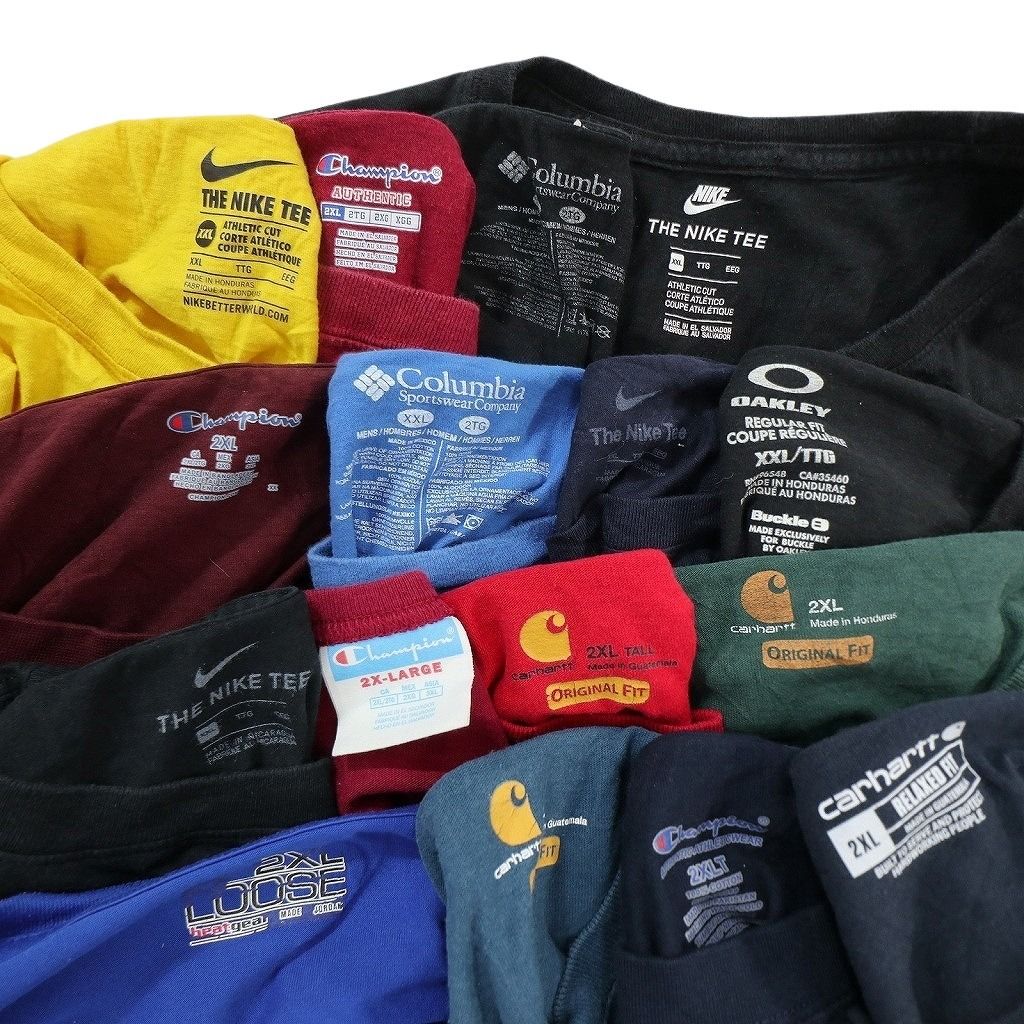 古着卸 まとめ ブランドMIX Tシャツ 16枚セット ( メンズ 2XL ) カーハート コロンビア オークリー ナイキ チャンピオン 中古 古着 NE9050 古着卸 まとめ ブランドMIX Tシャツ 16枚セット ( メンズ 2XL ) カーハート コロンビア オークリー ナイキ チャンピオン 中古 古着 NE9050