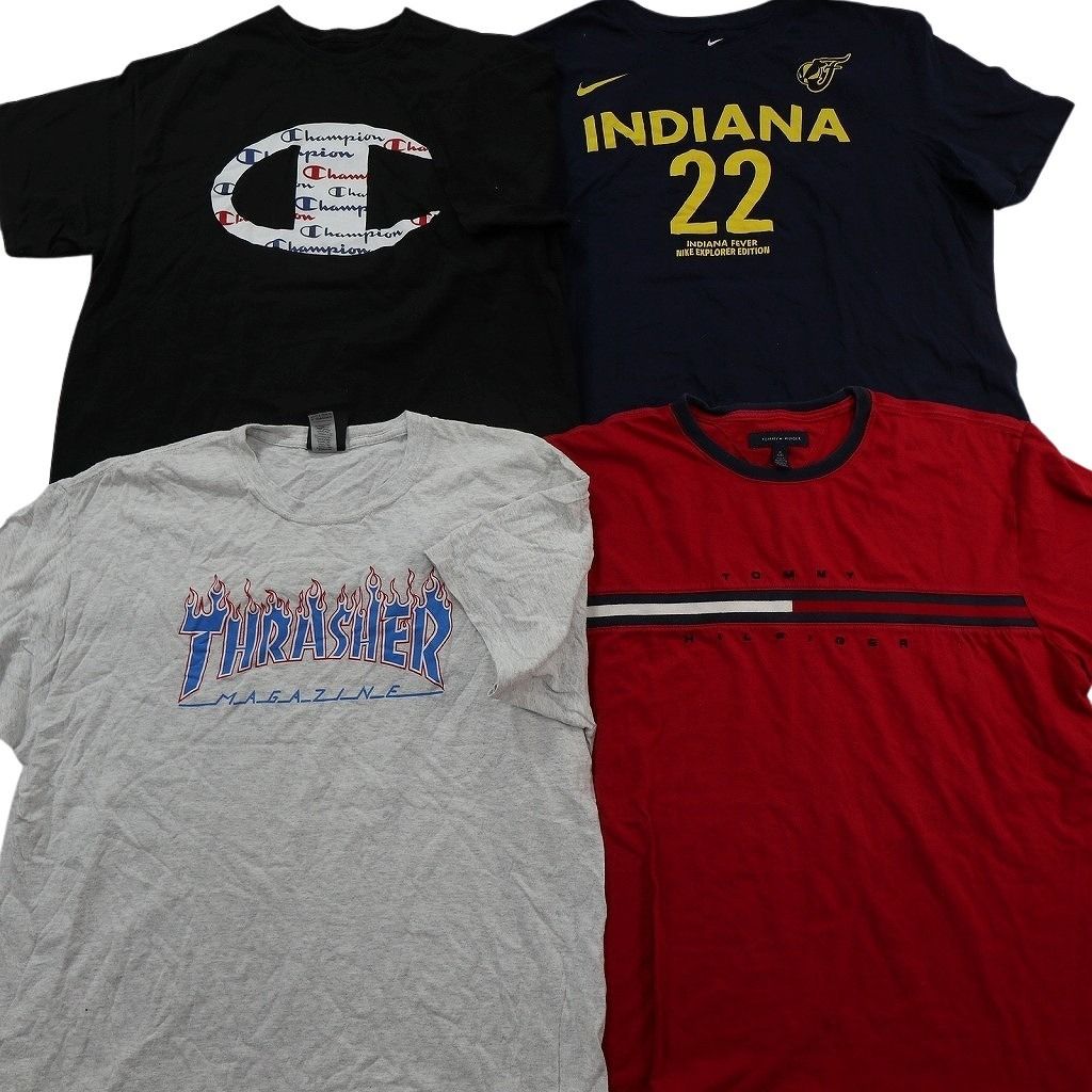 古着卸 まとめ売り ブランドMIX Tシャツ 16枚セット ( メンズ XL ) トミー スラッシャー チャンピオン ナイキ 中古 古着 NE9055