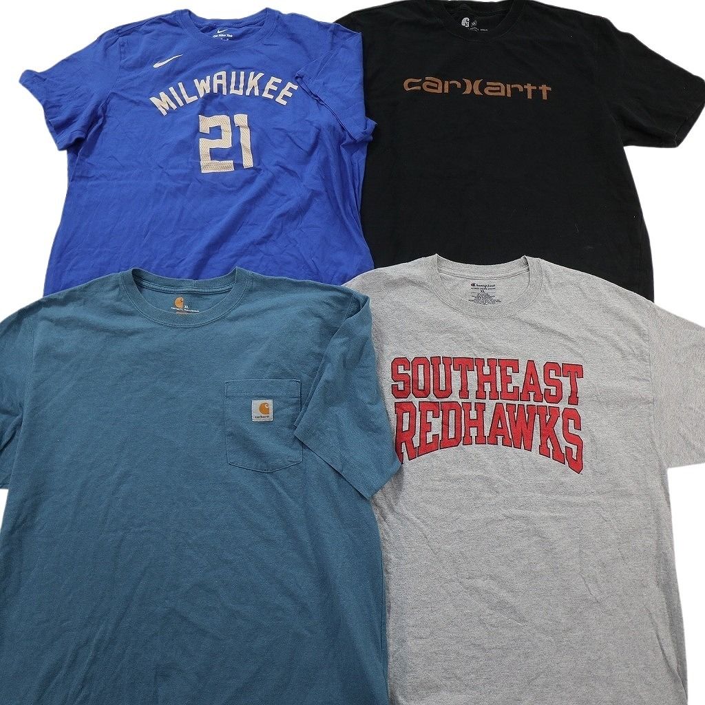 古着卸 まとめ売り ブランドMIX Tシャツ 16枚セット ( メンズ XL ) カーハート リーバイス ナイキ チャンピオン 中古 古着 NE9057