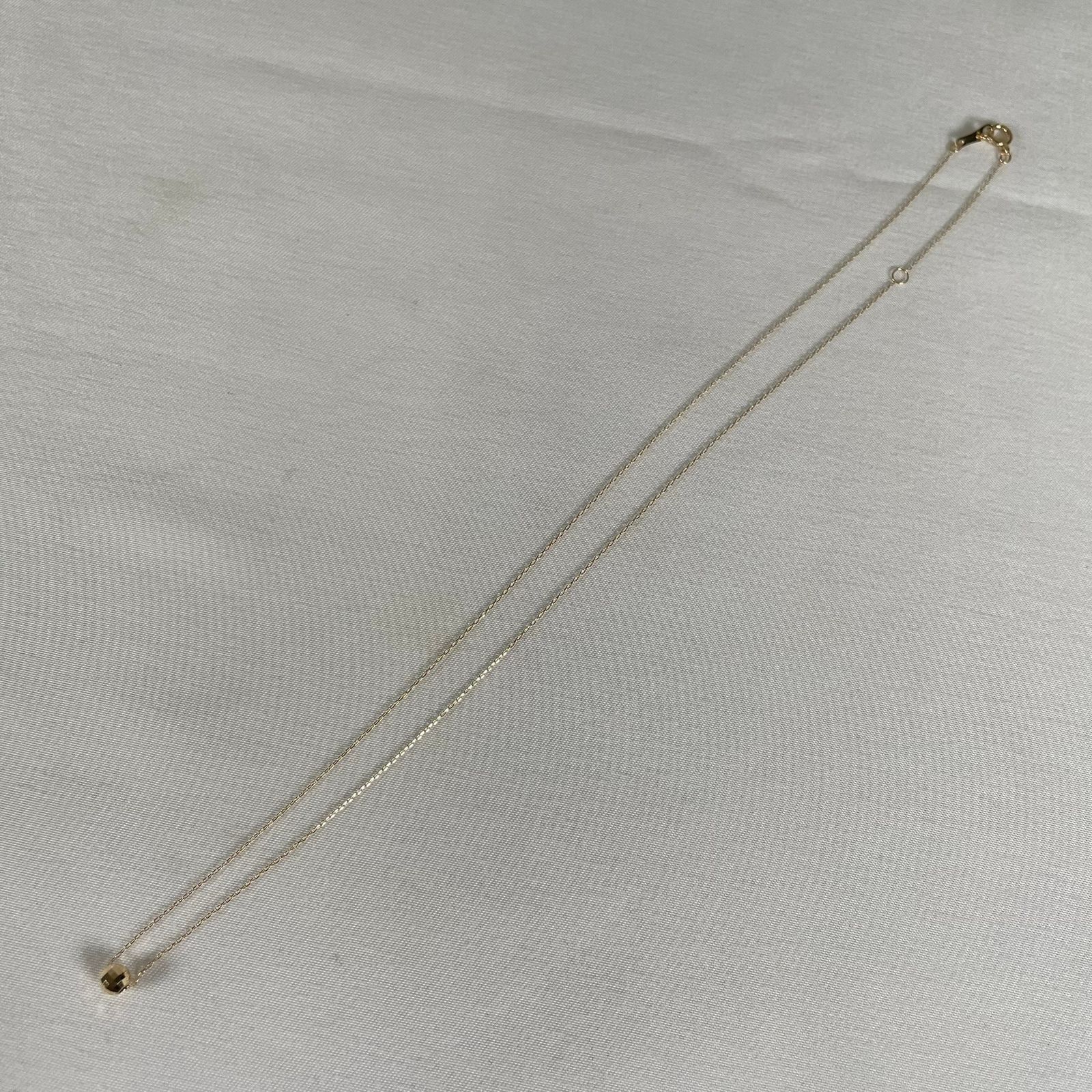 K18 ミラーカットボール ネックレス 総重量約0.5g K18 ミラーカットボール ネックレス 総重量約0.5g