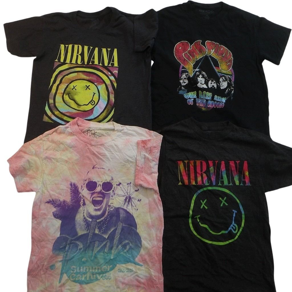 古着卸 まとめ売り 音楽・バンド Tシャツ 14枚セット ( メンズ S ) サブライム デフレパード ニルヴァーナ 中古 古着 NE9065