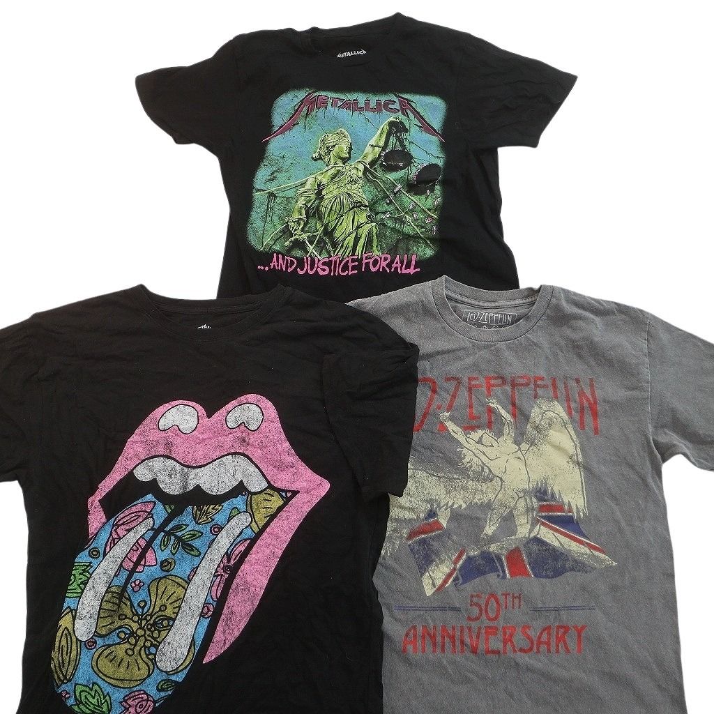 古着卸 まとめ 音楽・バンド Tシャツ 14枚セット ( メンズ XS/S ) レッドツェッペリン メタリカ ローリングストーンズ 中古 古着 NE9073 古着卸 まとめ 音楽・バンド Tシャツ 14枚セット ( メンズ XS/S ) レッドツェッペリン メタリカ ローリングストーンズ 中古 古着 NE9073