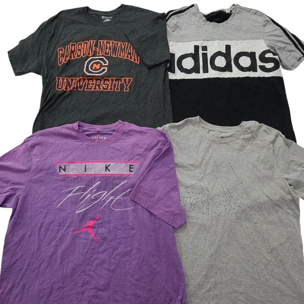 古着卸 まとめ売り ブランドMIX Tシャツ 16枚セット ( メンズ L ) カーハート ジョーダン ナイキ チャンピオン 中古 古着 NE9081