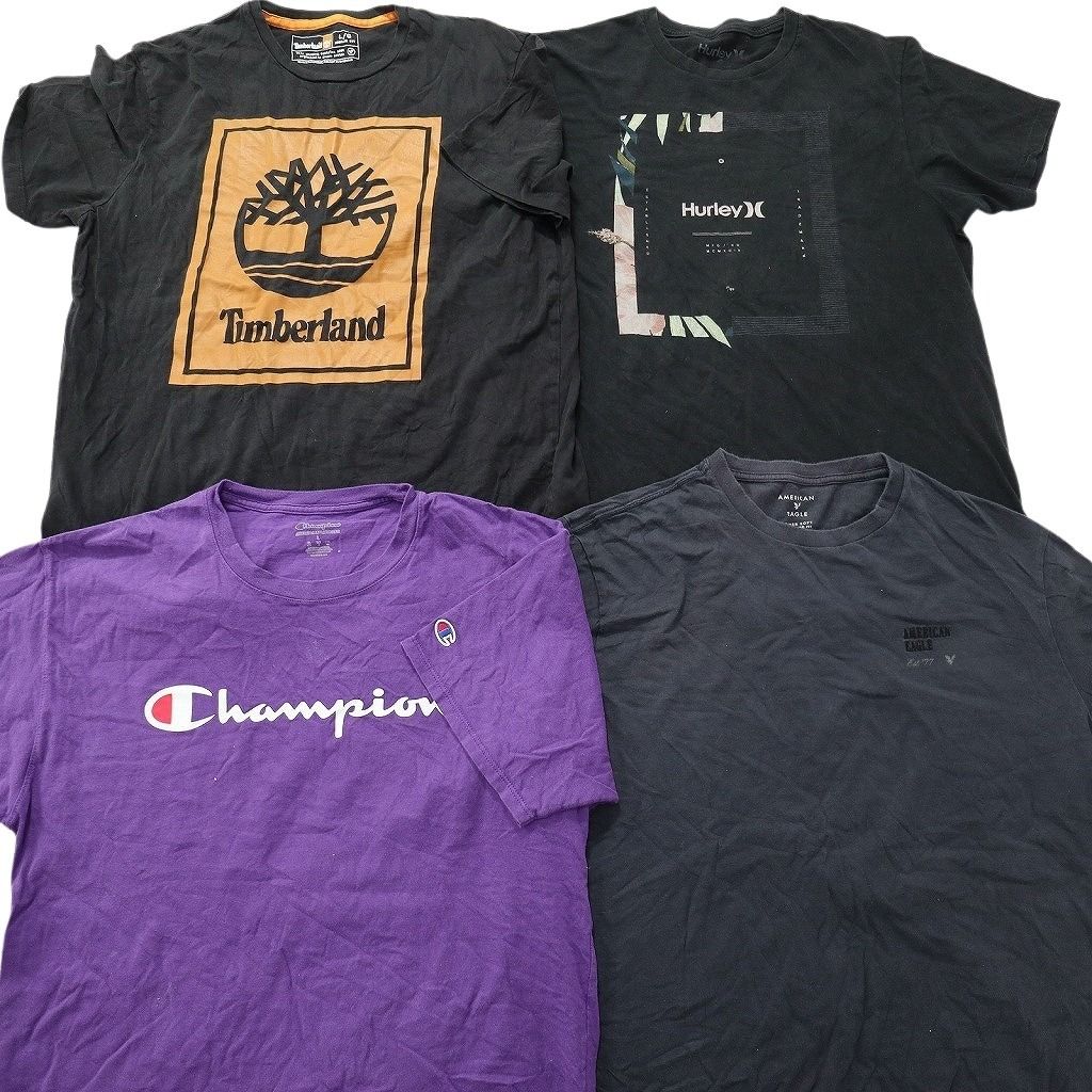 古着卸 まとめ売り ブランドMIX Tシャツ 16枚セット ( メンズ L ) カーハート ジョーダン ナイキ チャンピオン 中古 古着 NE9081