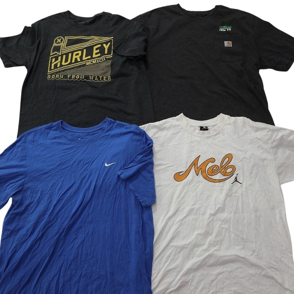 古着卸 まとめ売り ブランドMIX Tシャツ 16枚セット ( メンズ L ) カーハート ジョーダン ナイキ チャンピオン 中古 古着 NE9081