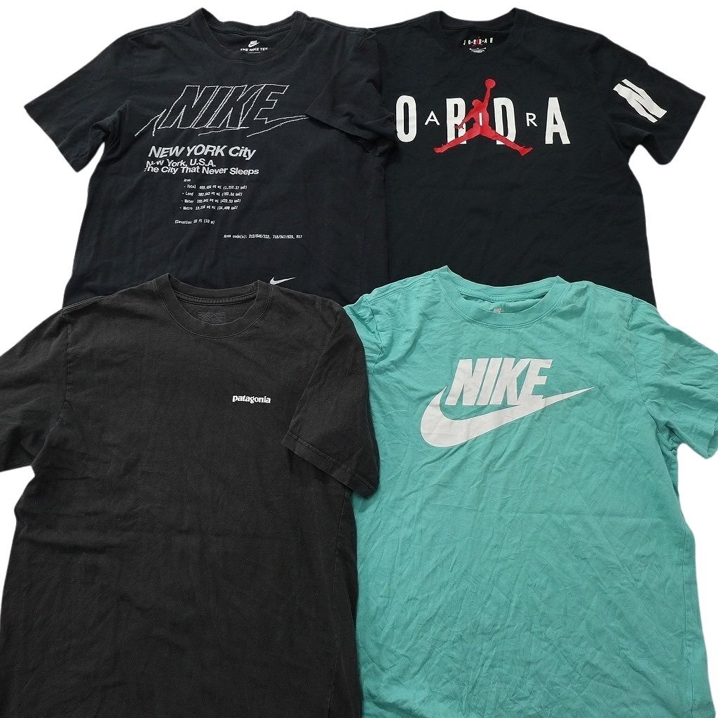 古着卸 まとめ売り ブランドMIX Tシャツ 15枚セット ( メンズ M ) パタゴニア ナイキ チャンピオン ジョーダン 中古 古着 NE9087