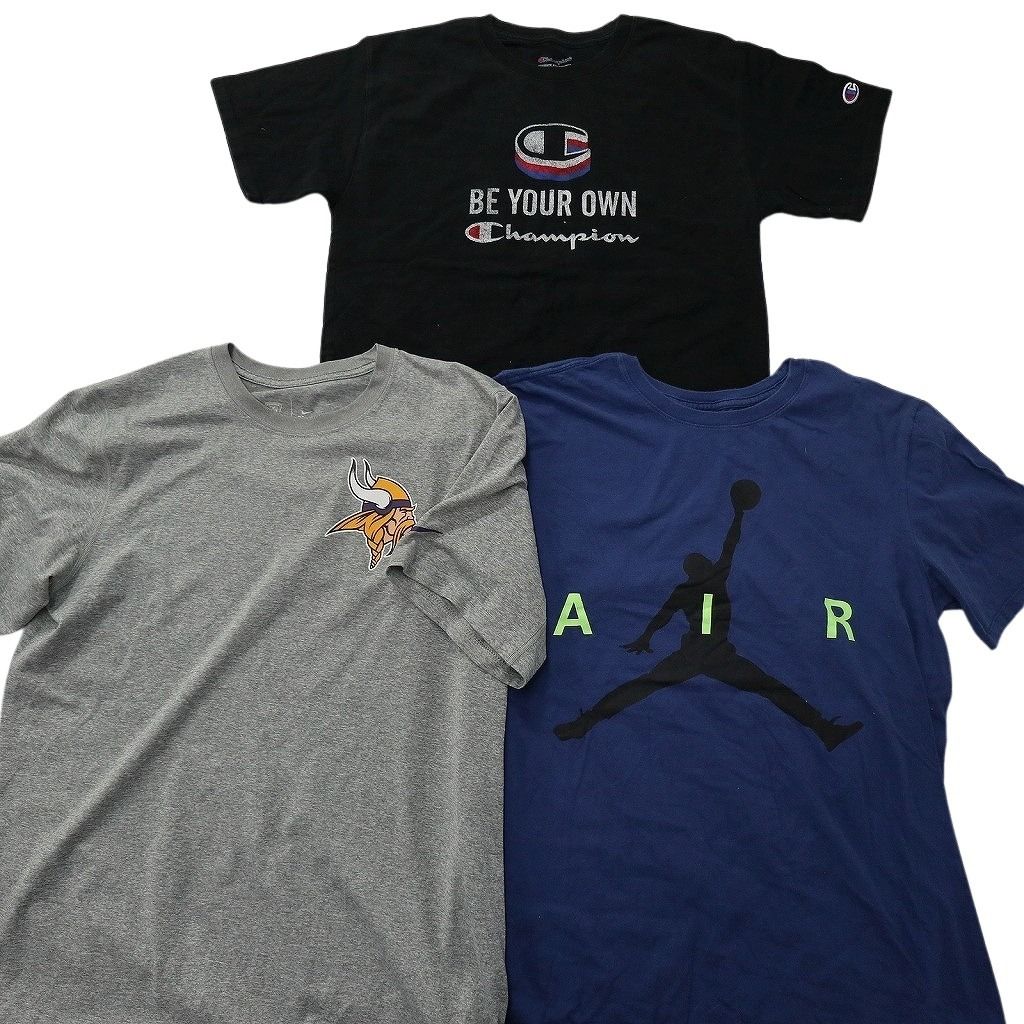 古着卸 まとめ売り ブランドMIX Tシャツ 15枚セット ( メンズ M ) カーハート ジョーダン ナイキ エルエルビーン 中古 古着 NE9090