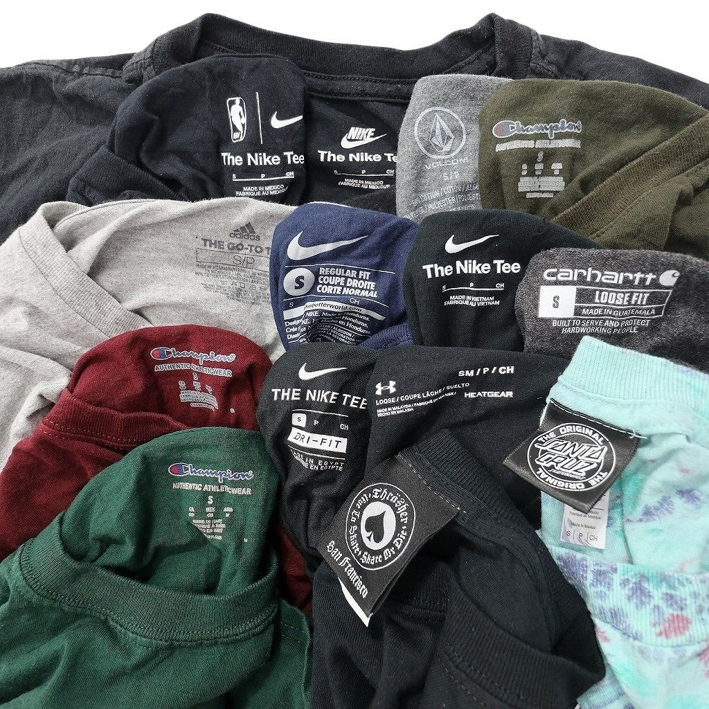 古着卸 まとめ売り ブランドMIX Tシャツ 14枚セット ( メンズ S ) カーハート ナイキ スラッシャー チャンピオン 中古 古着 NE9093
