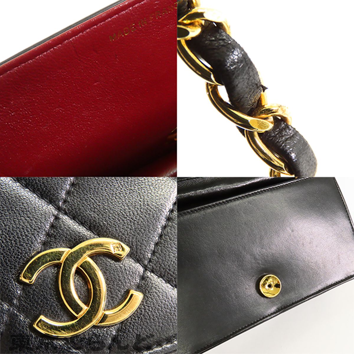 シャネル CHANEL ミニマトラッセ 19 A03571 ブラック 黒 ゴールド金具 