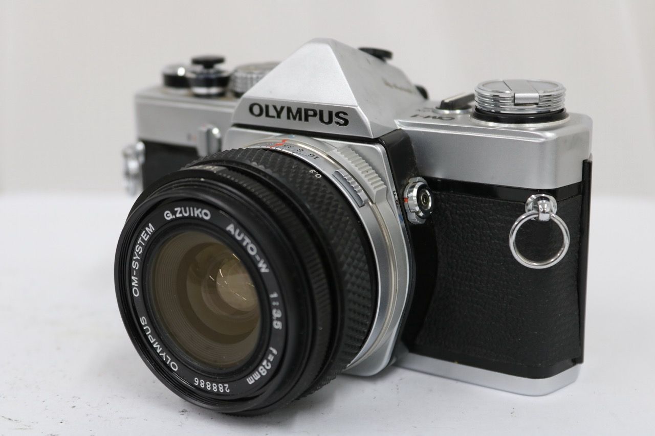 【返品保証】 オリンパス Olympus OM-1 G.ZUIKO AUTO-W 28mm F3.5 ボディレンズセット e12443