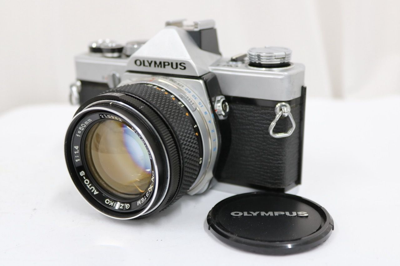 【返品保証】 オリンパス Olympus OM-1 G.ZUIKO AUTO-S 50mm F1.4 ボディレンズセット e12487
