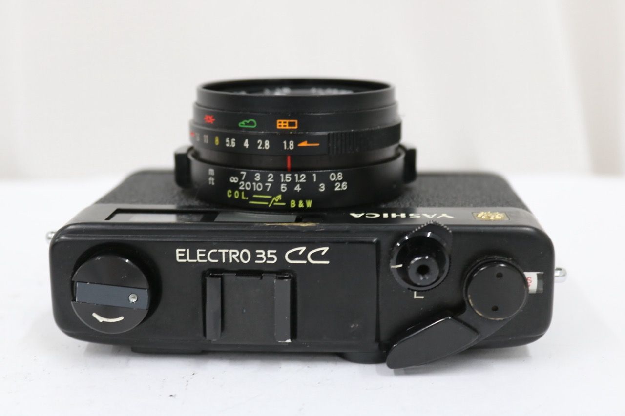 返品保証】 ヤシカ Yashica ELECTRO 35 CC COLOR-YASHINON DX 35mm F1