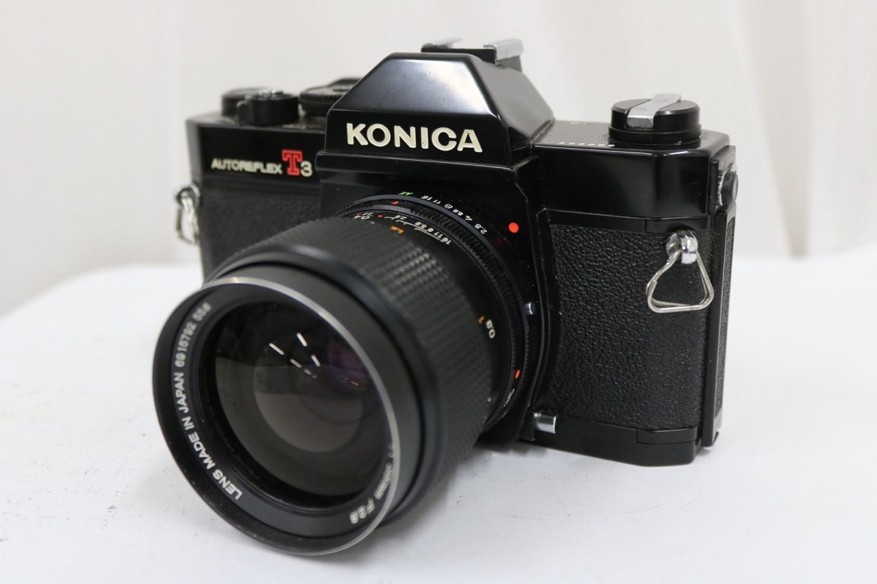 【返品保証】 コニカ KONICA AUTOREFLEX T3 HEXANON AR 35mm F2.8 ボディレンズセット e12490