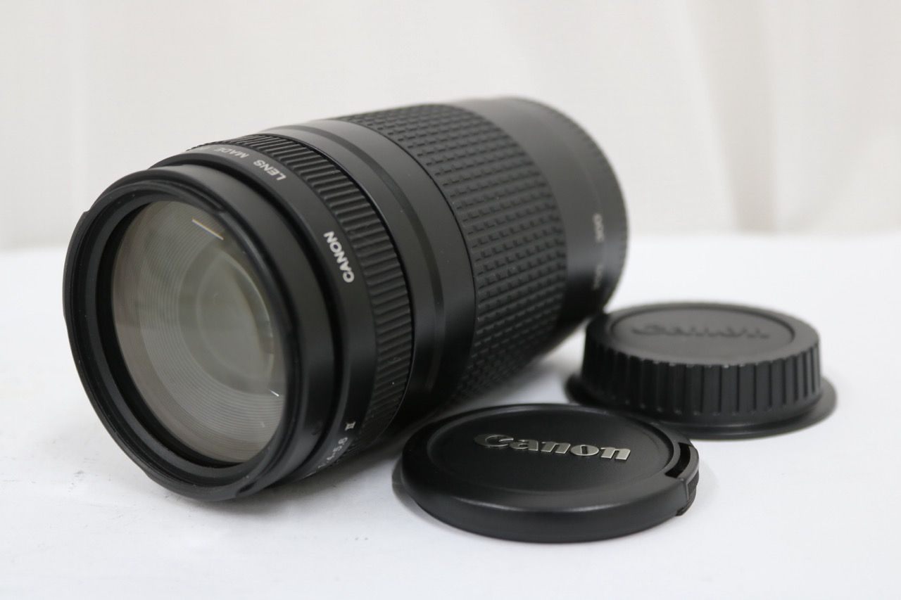 【返品保証】 キャノン Canon EF 75-300mm F4-5.6 II 前後キャップ付き レンズ e12496
