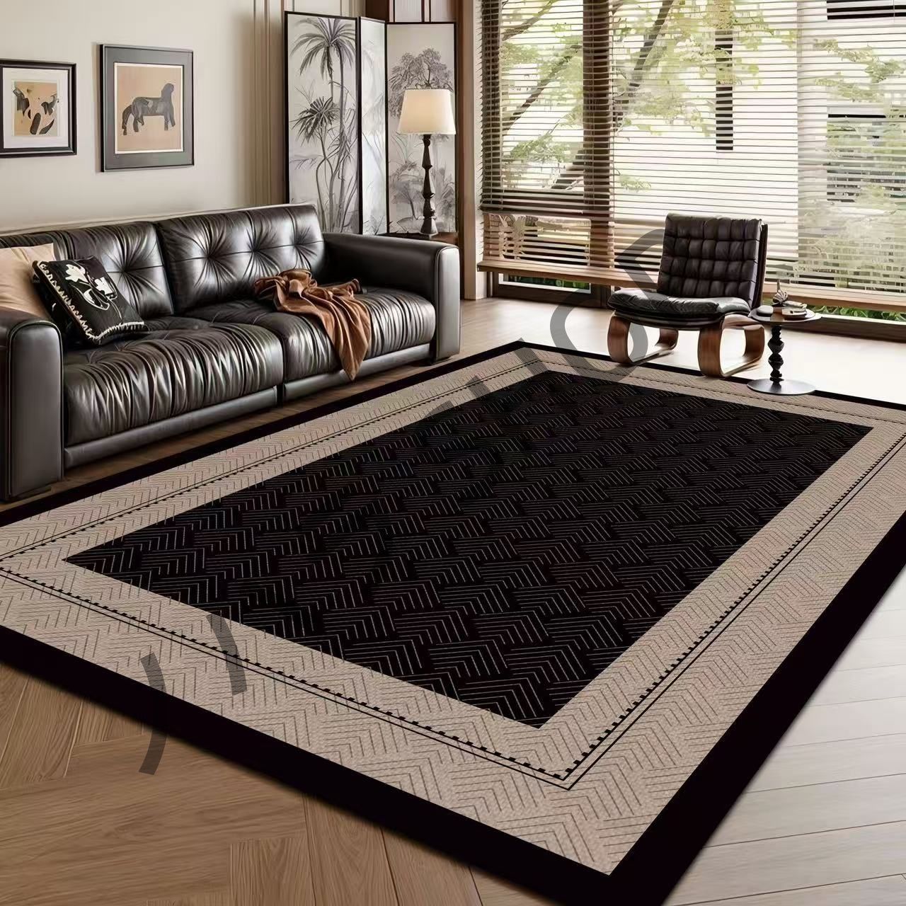 カーペット/200*300cm/滑り止め付き ラグマット ベッドルーム リビングルーム 寝室の部屋 /多機能使用 マット/カーペット #B187