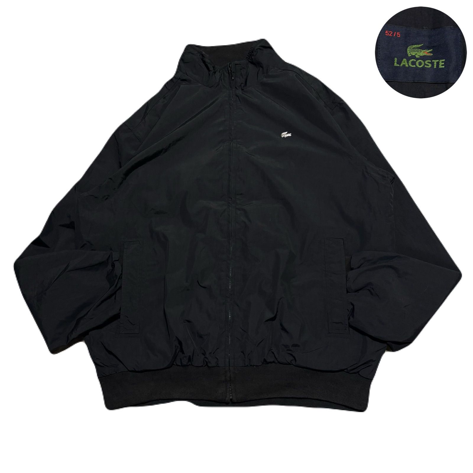 LACOSTE ブラック ジャンパー ラコステ　M LACOSTE ラコステ NylonJacket ナイロンジャケット Jumper ジャンパー