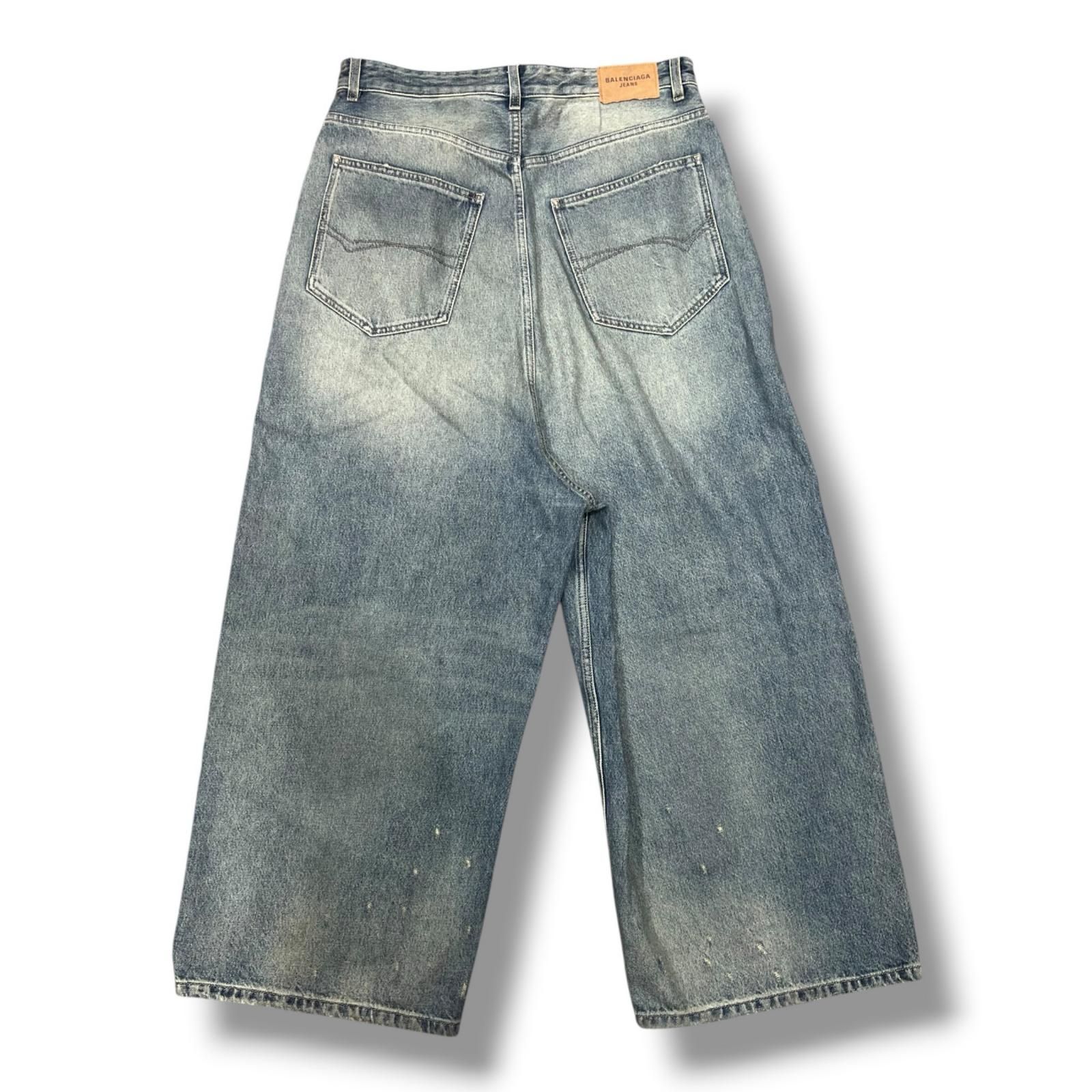 国内正規 BALENCIAGA Low Crotch Jeans ロークロッチジーンズ ワイド