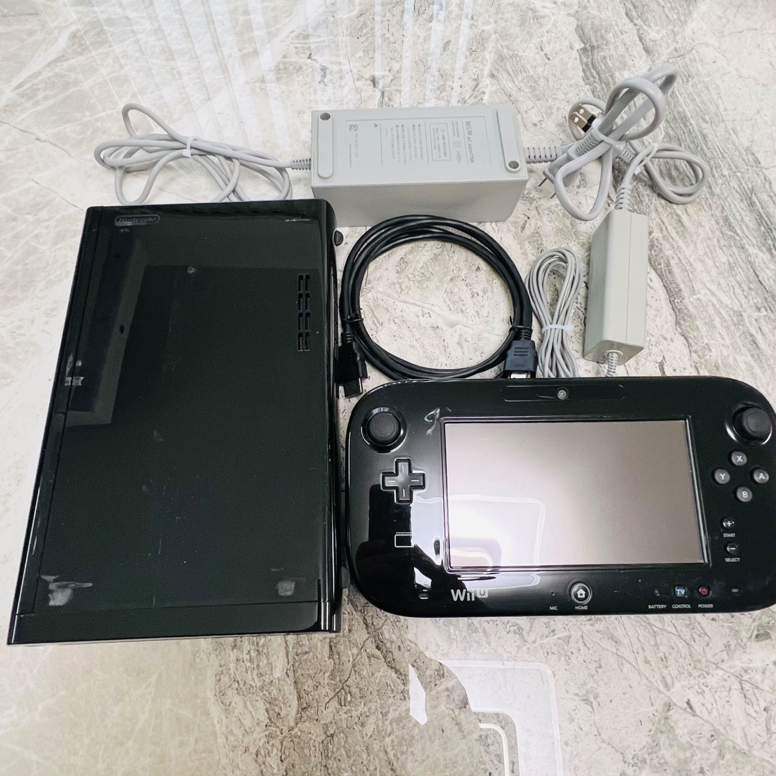 完動品】WiiU本体 ブラック 32GB - メルカリ