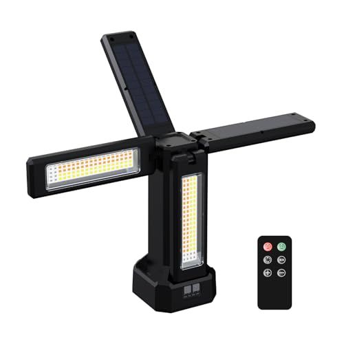 投光器 LED 作業灯 8000lm 超高輝度 USB充電式 ソーラー充電 4つ点灯モード 3色切替 昼光色 温白色 電球色 磁気設計 三脚付き 広角270度 IP65防水 屋内 屋外 アウトドア 集魚灯 野外照明 キャンプ 防災 防犯灯 駐 0d3a65c4
